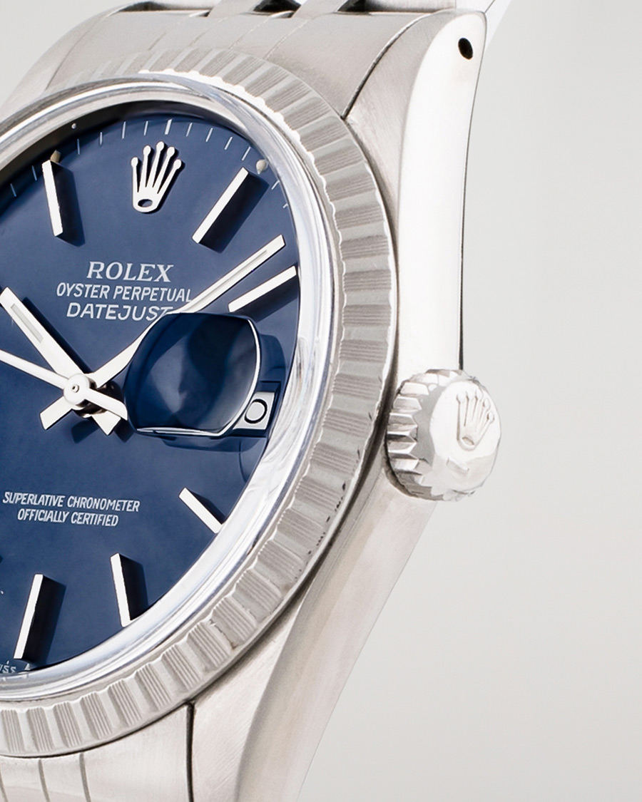 Herren | Rolex Pre-Owned Datejust 16030 Oyster Perpetual Steel Blue | Rolex Pre-Owned | Datejust 16030 Oyster Perpetual Steel Blue