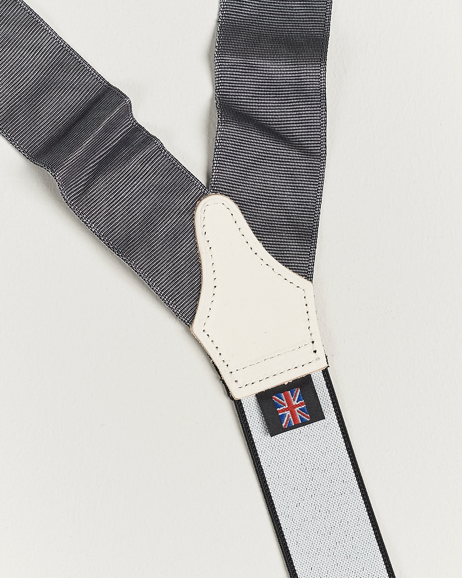 Herren | Albert Thurston Moiré Braces 40mm Grey | Albert Thurston | Moiré Braces 40mm Grey