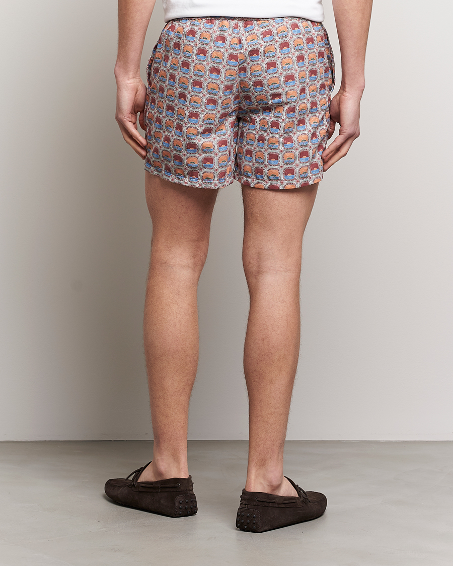 Herren | Badehosen | Ripa Ripa | Printed Swimshorts Red/Blue