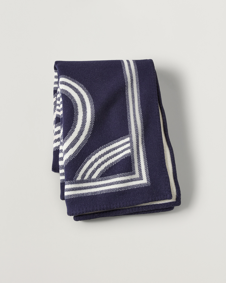 Herren | Ralph Lauren Home Berken Wool/Cashmere Signature Logo Blanket Navy | Ralph Lauren Home | Berken Wool/Cashmere Signature Logo Blanket Navy