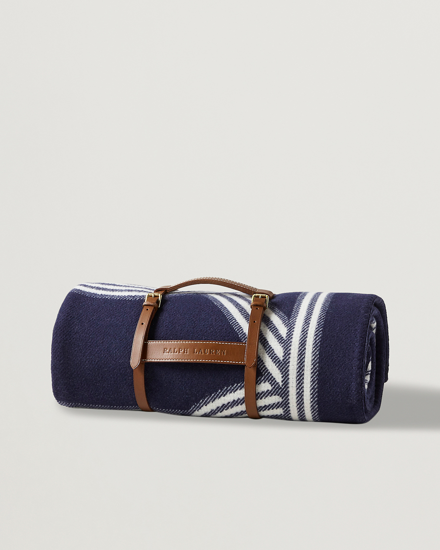 Herren | Ralph Lauren Home Berken Wool/Cashmere Signature Logo Blanket Navy | Ralph Lauren Home | Berken Wool/Cashmere Signature Logo Blanket Navy