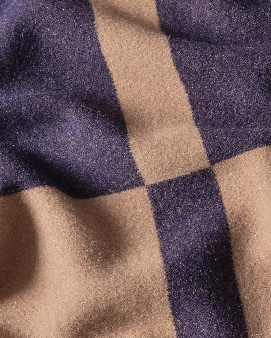 Herren | Textilien | Ralph Lauren Home | Northam RL Graphic Colour Block Wool Throw Camel/Navy