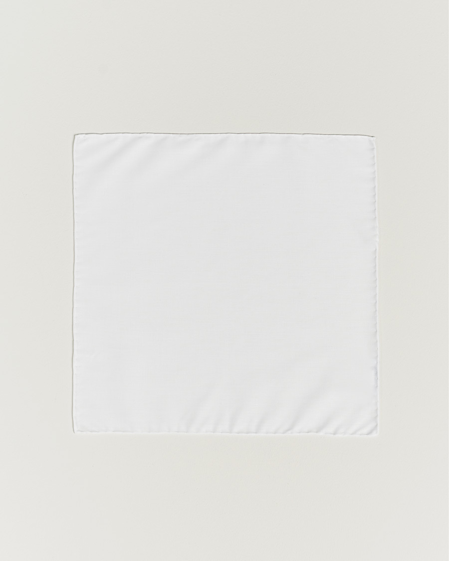 Herren | Einstecktücher | Eton | Signature Twill Pocket Square White