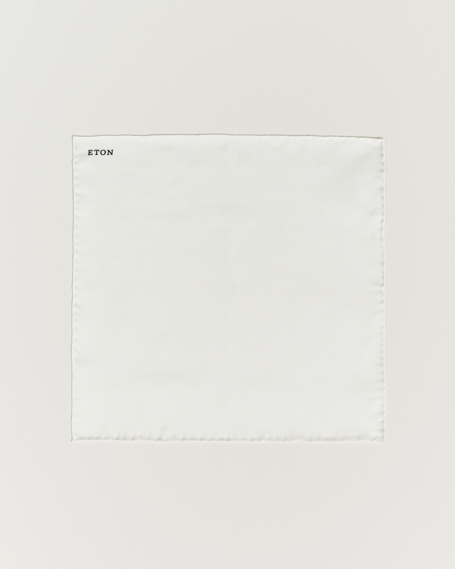 Herren | Einstecktücher | Eton | Silk Pocket Square White