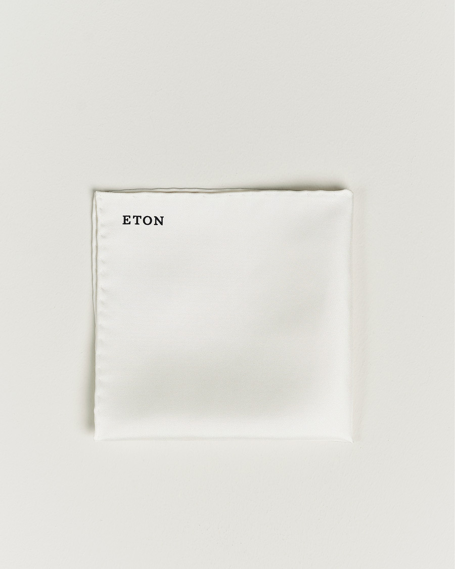 Herren | Einstecktücher | Eton | Silk Pocket Square White
