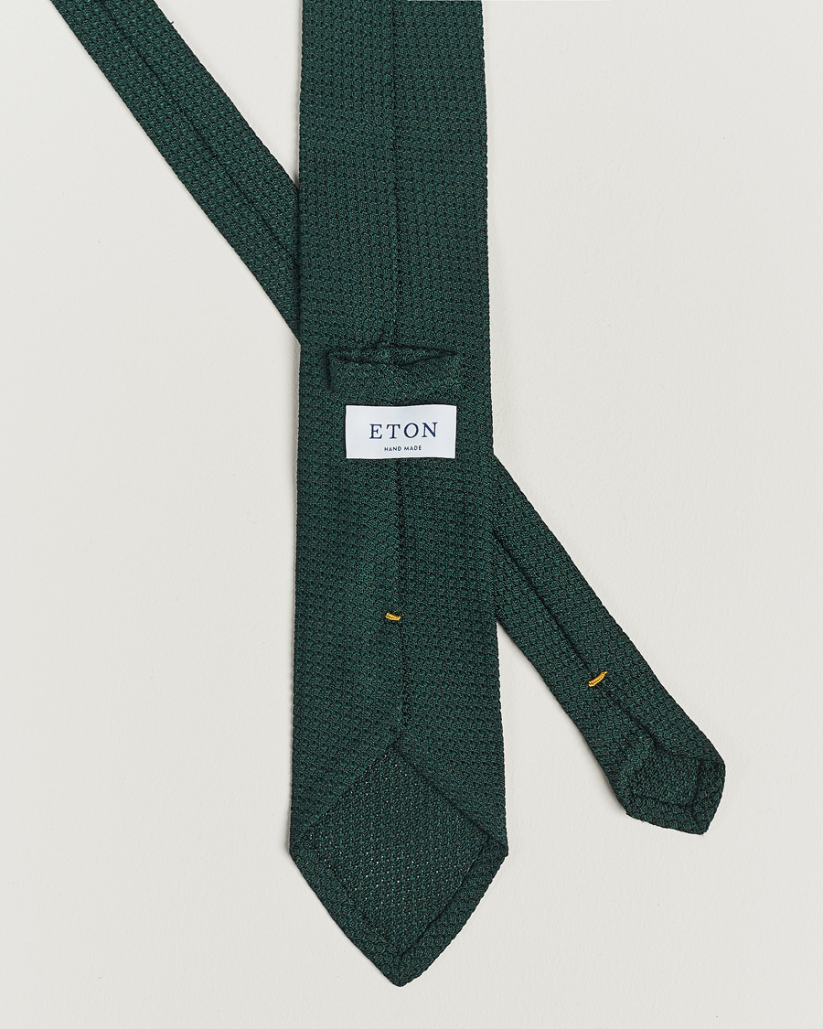 Herren | Eton Grenadine Tie Dark Green | Eton | Grenadine Tie Dark Green