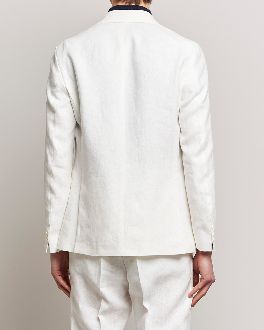 Herren | Sakkos | Oscar Jacobson | Fogerty Linen Blazer White