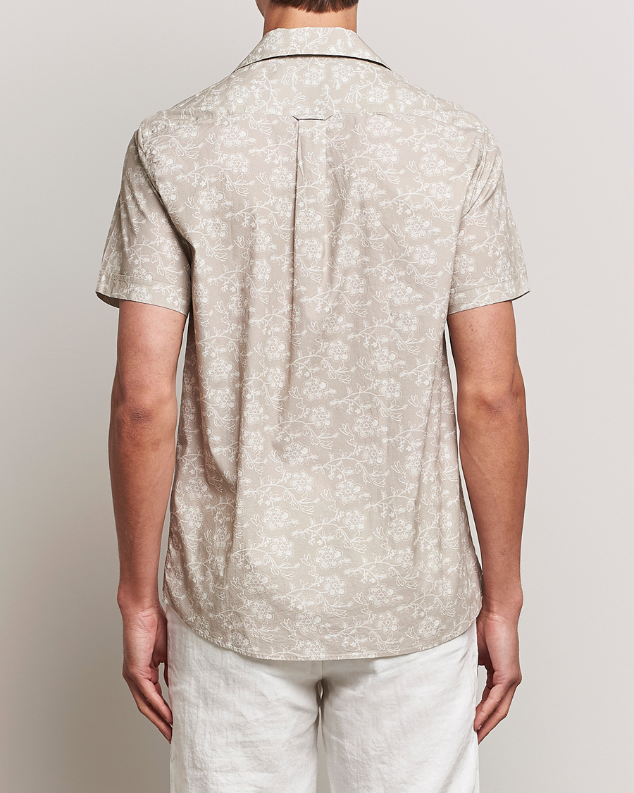Herren | Hemden | Morris | Printed Short Sleeve Shirt Khaki