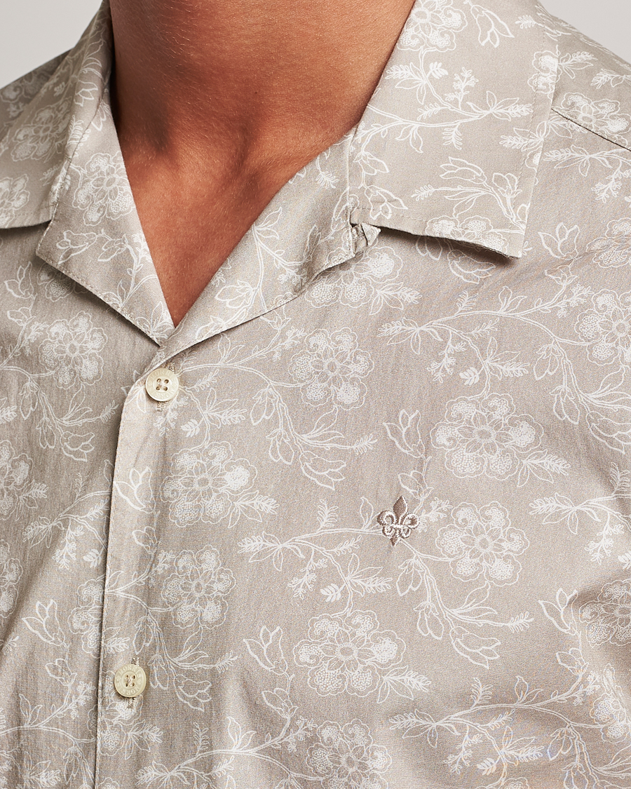 Herren | Hemden | Morris | Printed Short Sleeve Shirt Khaki
