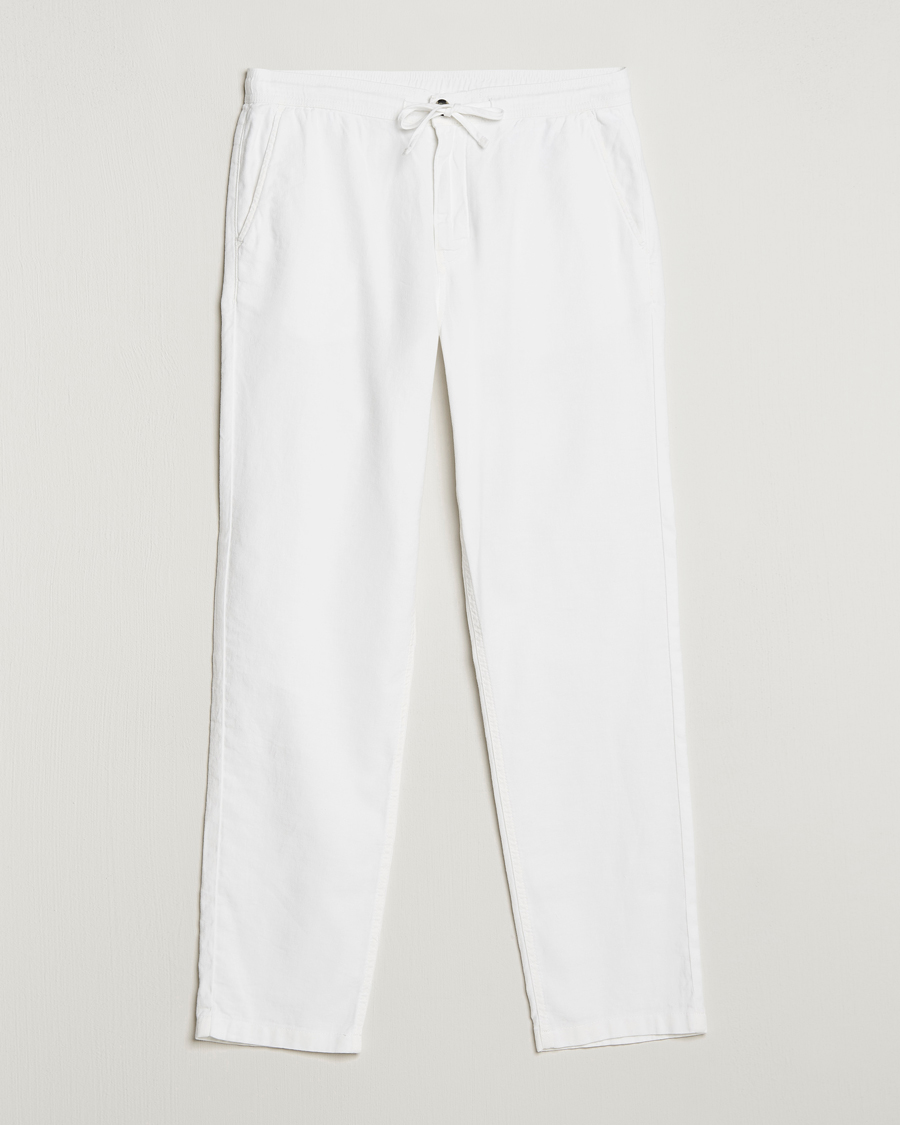 Herren | Hosen | Morris | Fenix Linen Drawstring Trousers White