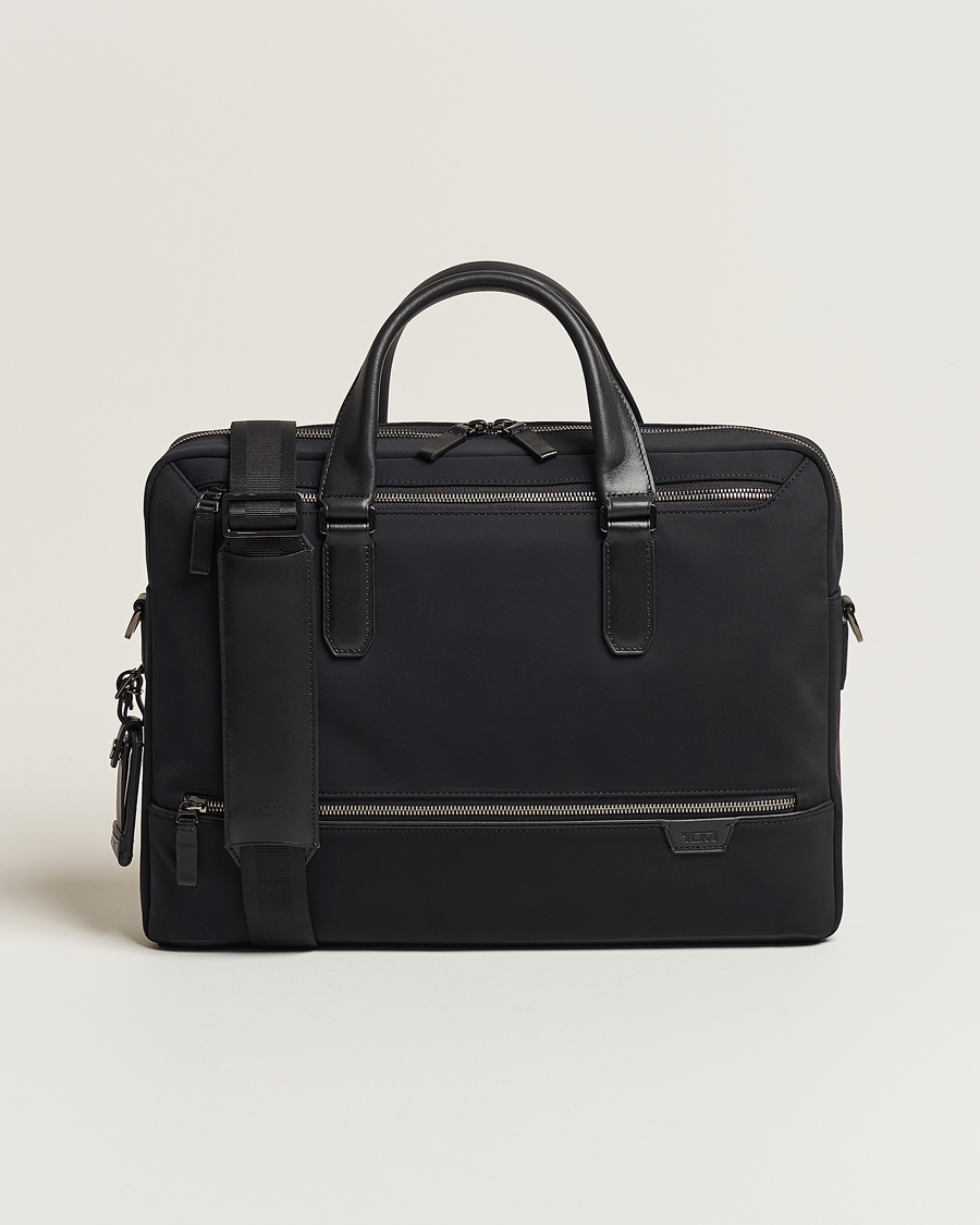 Herren | TUMI Harrison Avondale Top Zip Briefcase Black | TUMI | Harrison Avondale Top Zip Briefcase Black