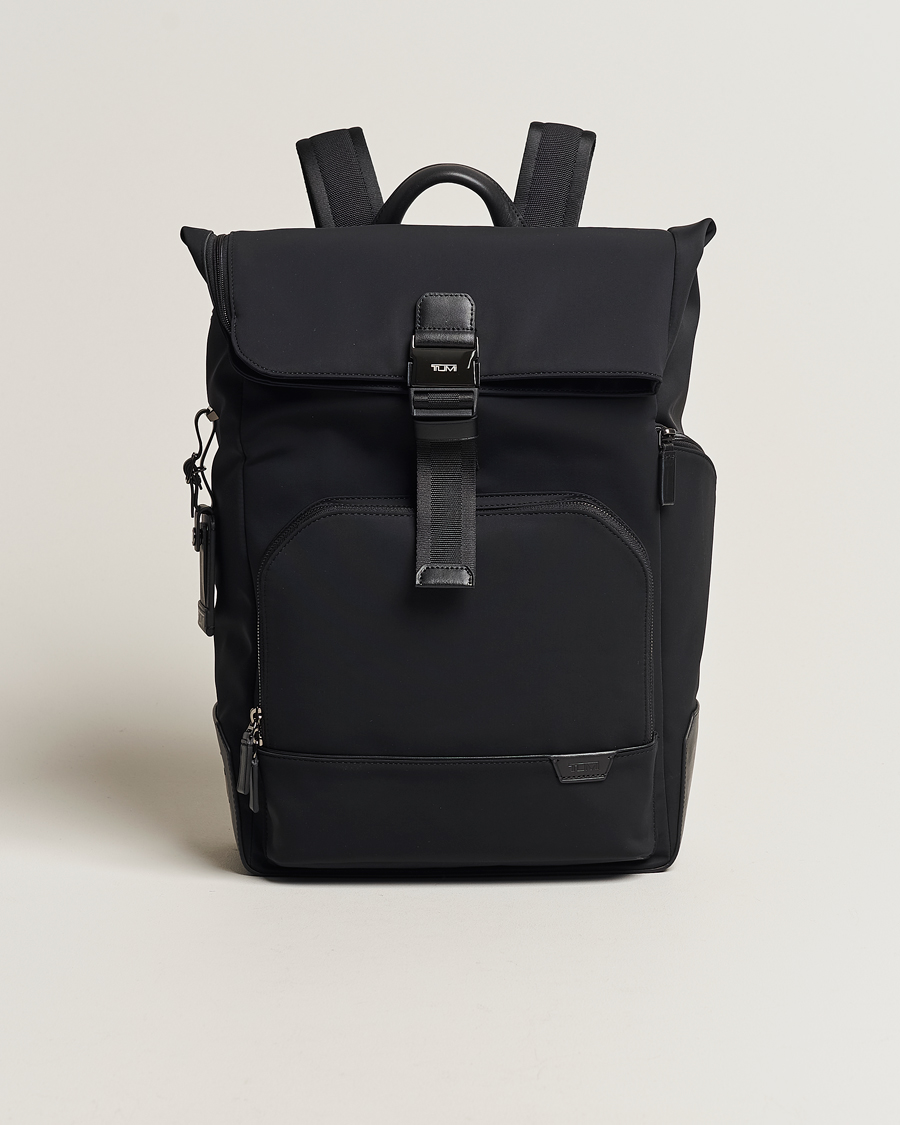 Herren | TUMI Harrison Osborn Roll Top Backpack Black | TUMI | Harrison Osborn Roll Top Backpack Black