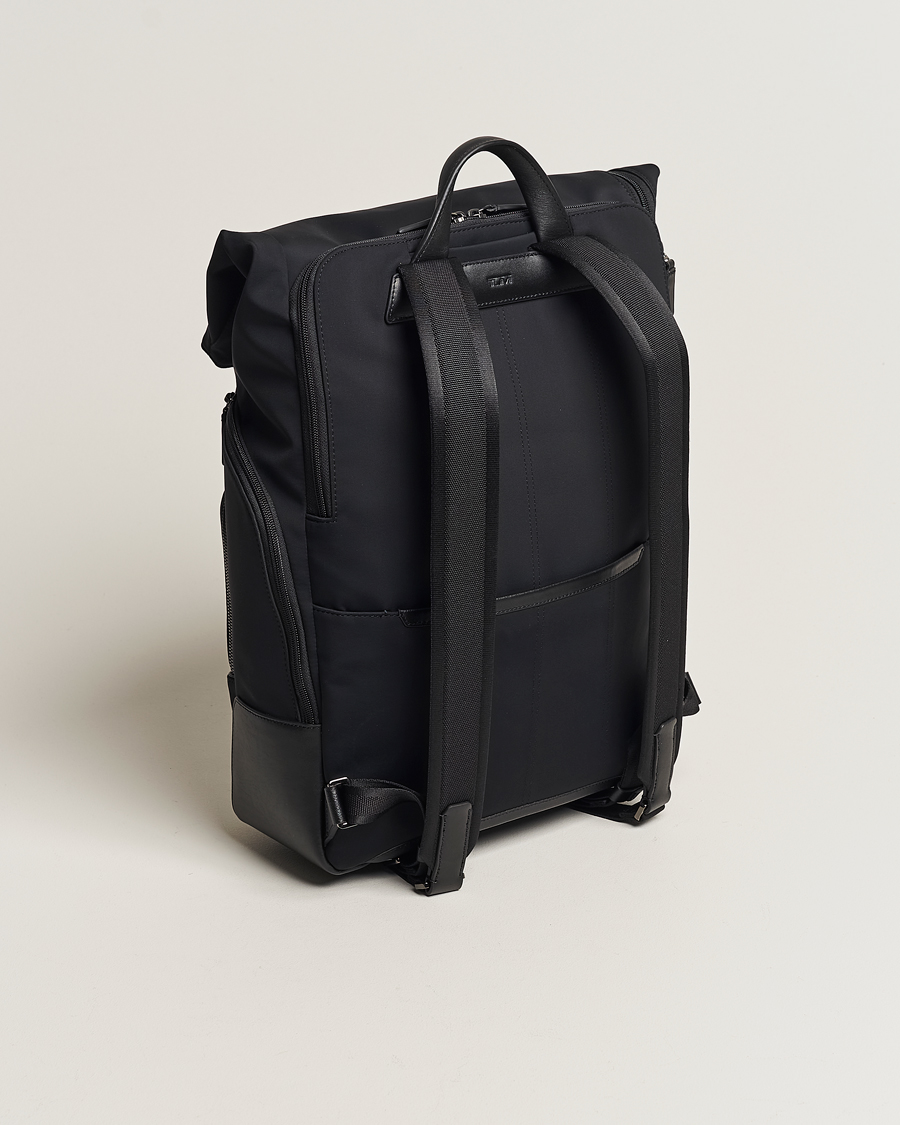 Herren | TUMI Harrison Osborn Roll Top Backpack Black | TUMI | Harrison Osborn Roll Top Backpack Black