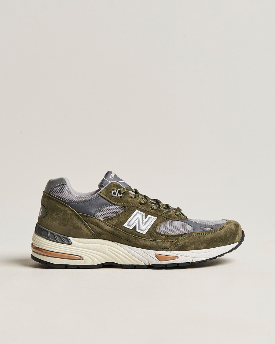 Herren | New Balance Made In UK 991 Sneakers Green/Grey | New Balance | Made In UK 991 Sneakers Green/Grey