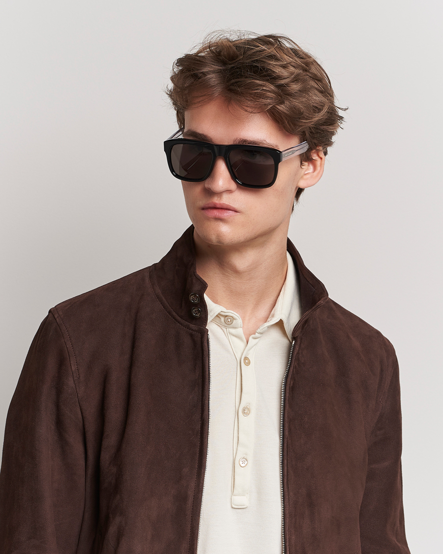 Herren | Saint Laurent SL 558 Sunglasses Black/Crystal | Saint Laurent | SL 558 Sunglasses Black/Crystal