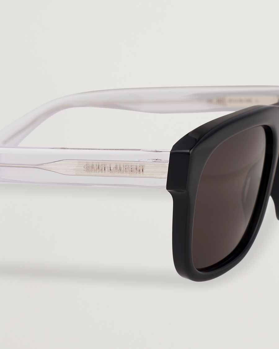 Herren | Saint Laurent SL 558 Sunglasses Black/Crystal | Saint Laurent | SL 558 Sunglasses Black/Crystal