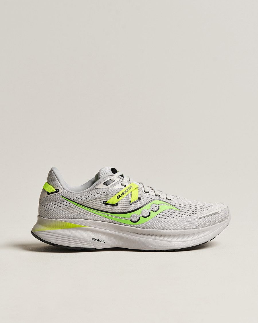 Herren | Saucony Guide 16 Running Sneakers Fog/Slime | Saucony | Guide 16 Running Sneakers Fog/Slime
