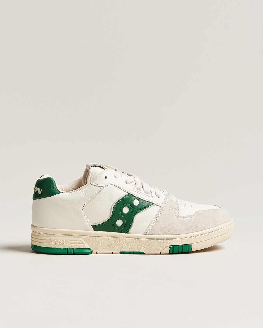 Herren | Saucony Sonic Vintage Leather Sneaker White | Saucony | Sonic Vintage Leather Sneaker White