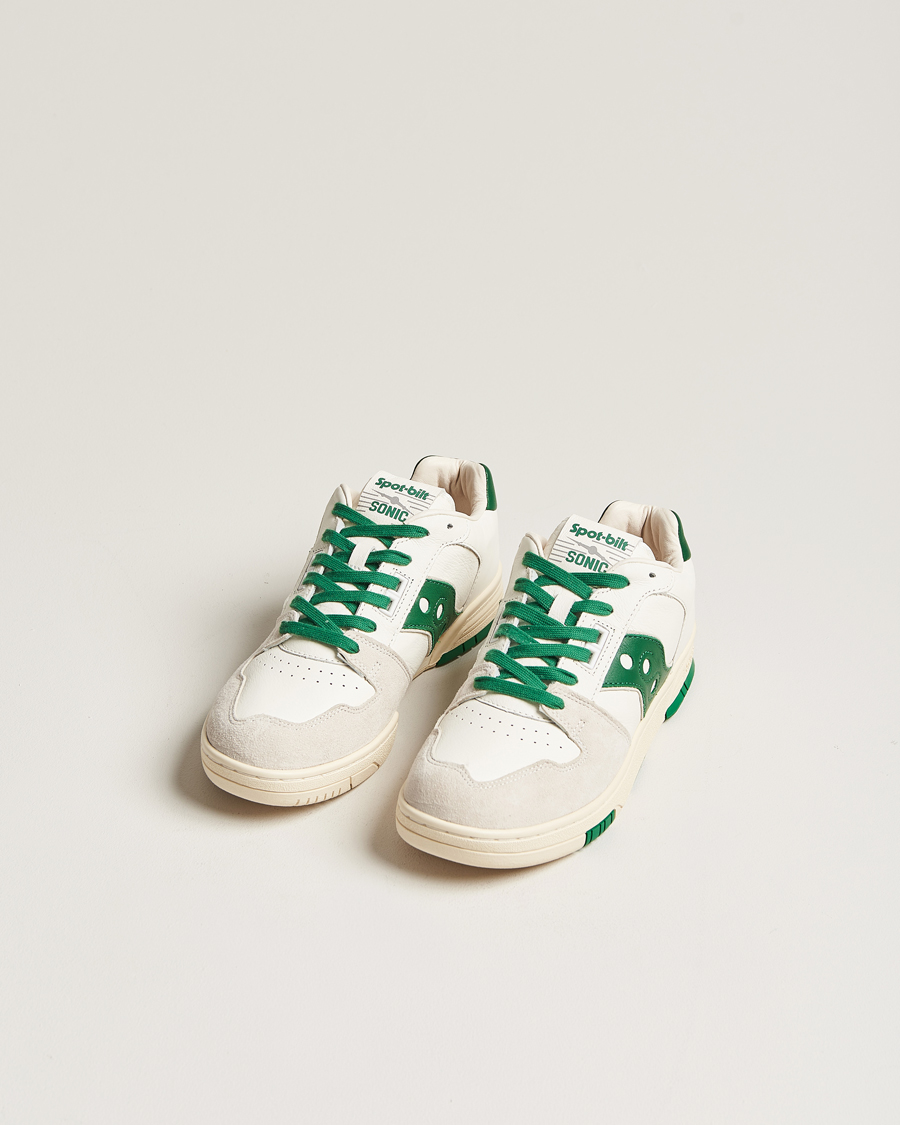 Herren | Saucony Sonic Vintage Leather Sneaker White | Saucony | Sonic Vintage Leather Sneaker White