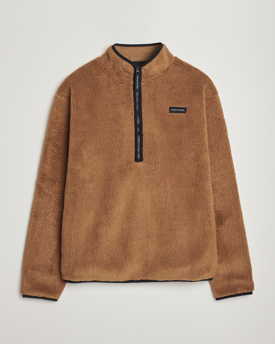 Herren | Pullover | District Vision | Doug Half Zip Fleece Sand