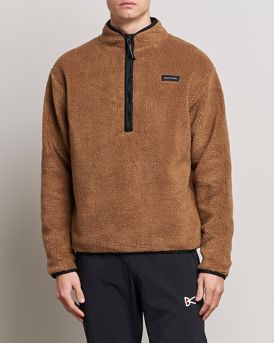 Herren | Pullover | District Vision | Doug Half Zip Fleece Sand