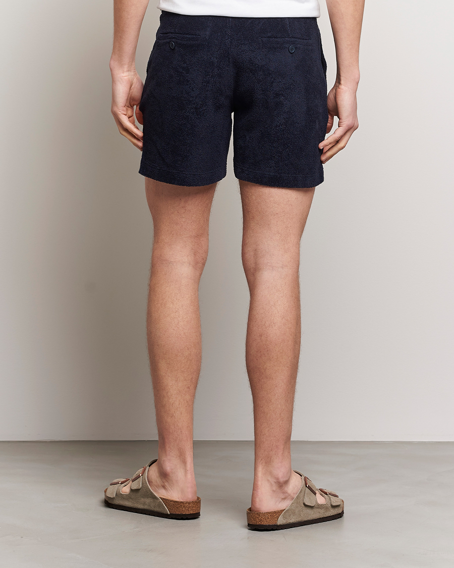 Herren | Shorts | Orlebar Brown | Bulldog Towelling Shorts Night Iris