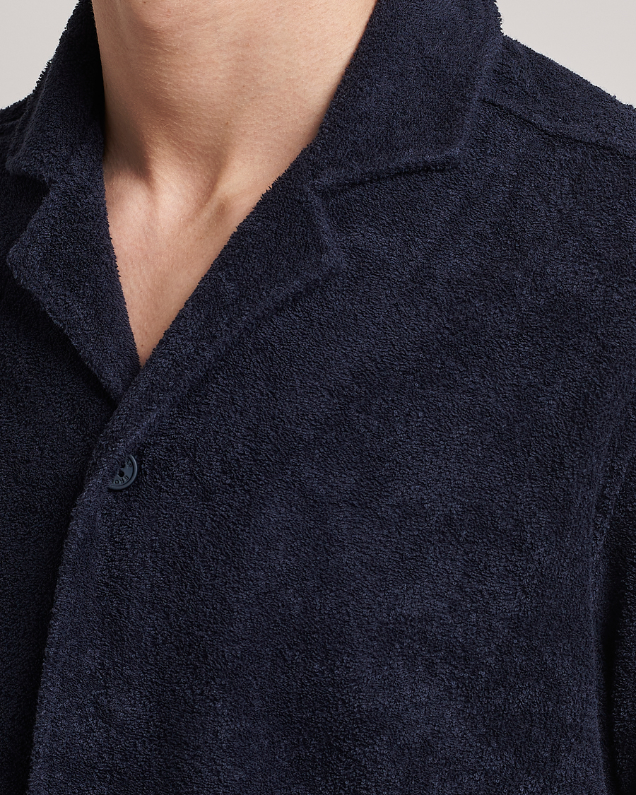 Herren | Hemden | Orlebar Brown | Howell Short Sleeve Terry Shirt Night Iris