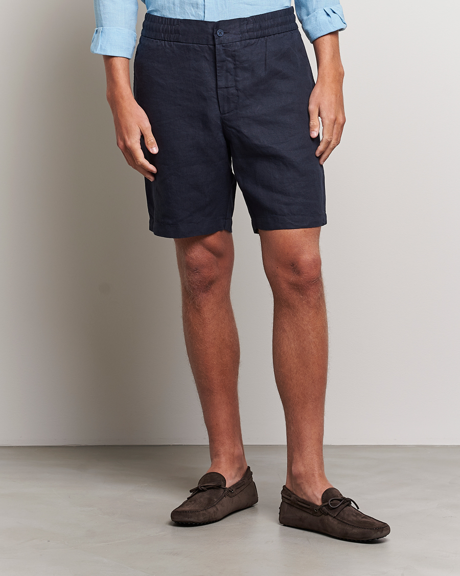 Herren | Shorts | Orlebar Brown | Cornell Linen Shorts Night Iris