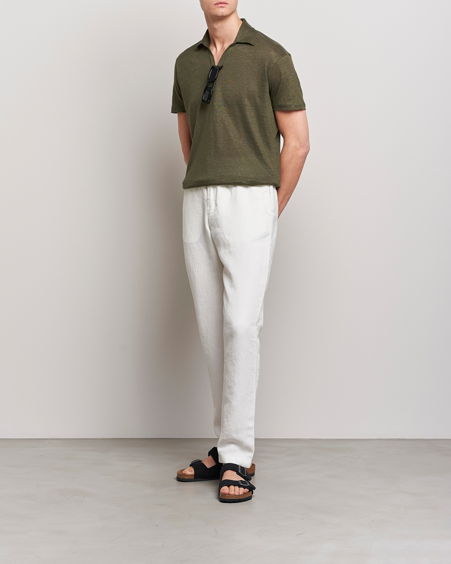Herren | Hosen | Orlebar Brown | Cornell Linen Trousers Sandbar