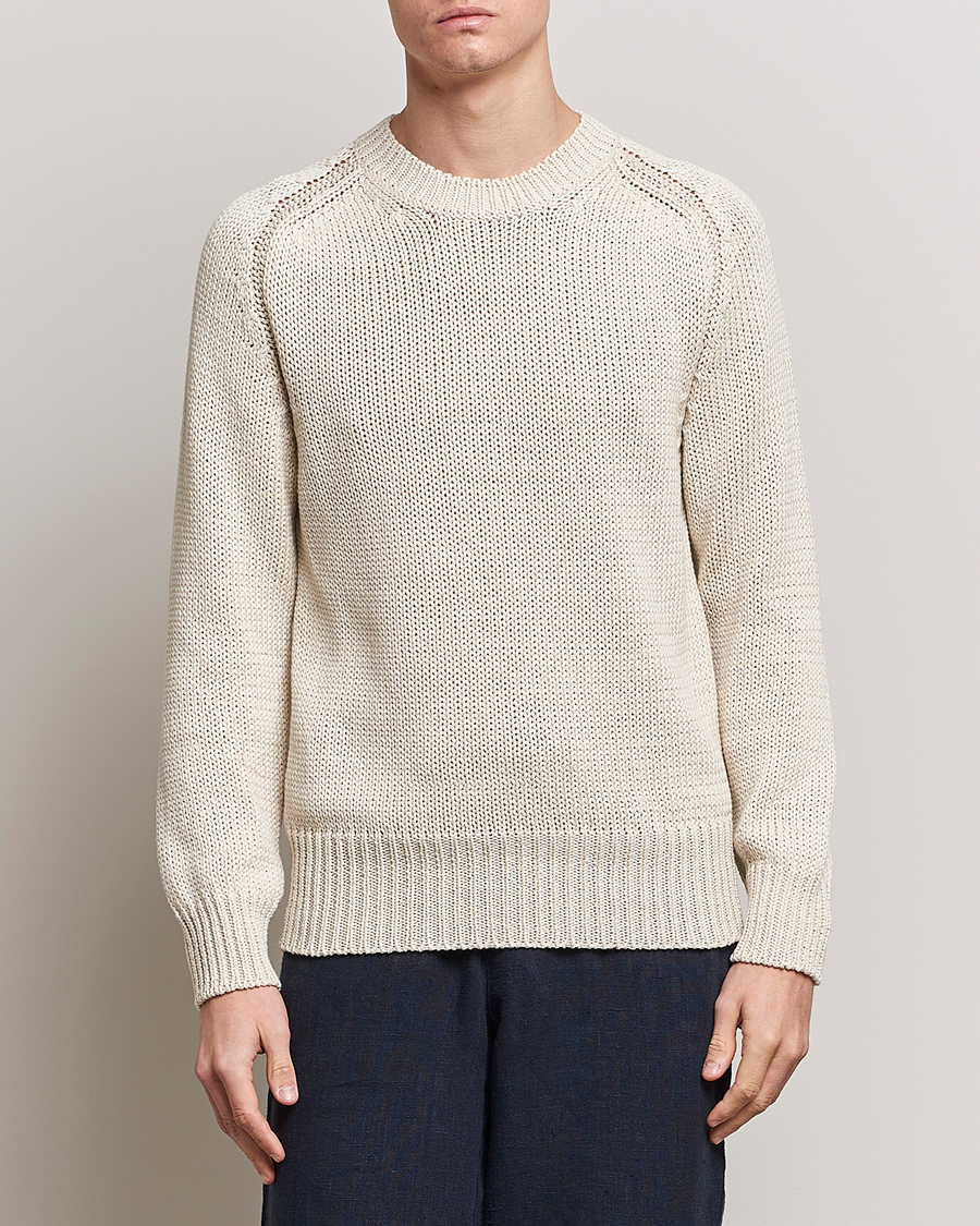 Herren | Pullover | Orlebar Brown | Lippen Organic Cotton Sweatshirt White Sand