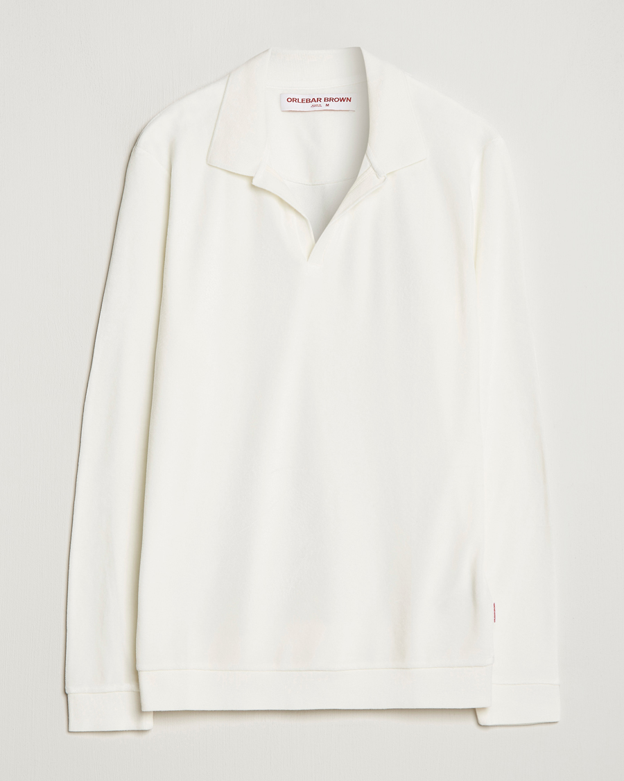 Herren | Pullover | Orlebar Brown | Bouvet Cotton/Modal Terry Long Sleeve Terry Sandbar