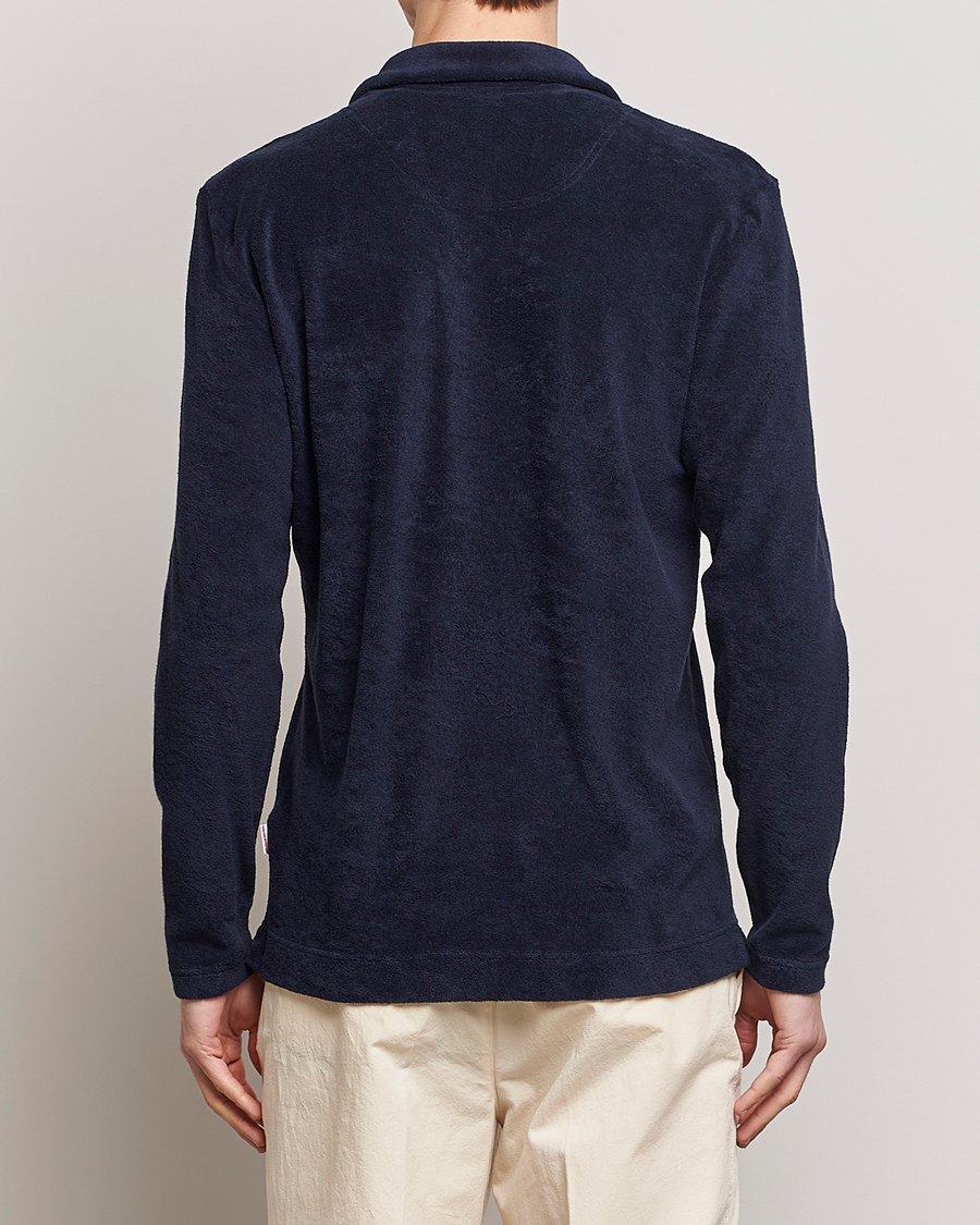Herren | Pullover | Orlebar Brown | Terry Long Sleeve OB Stripe Night Iris