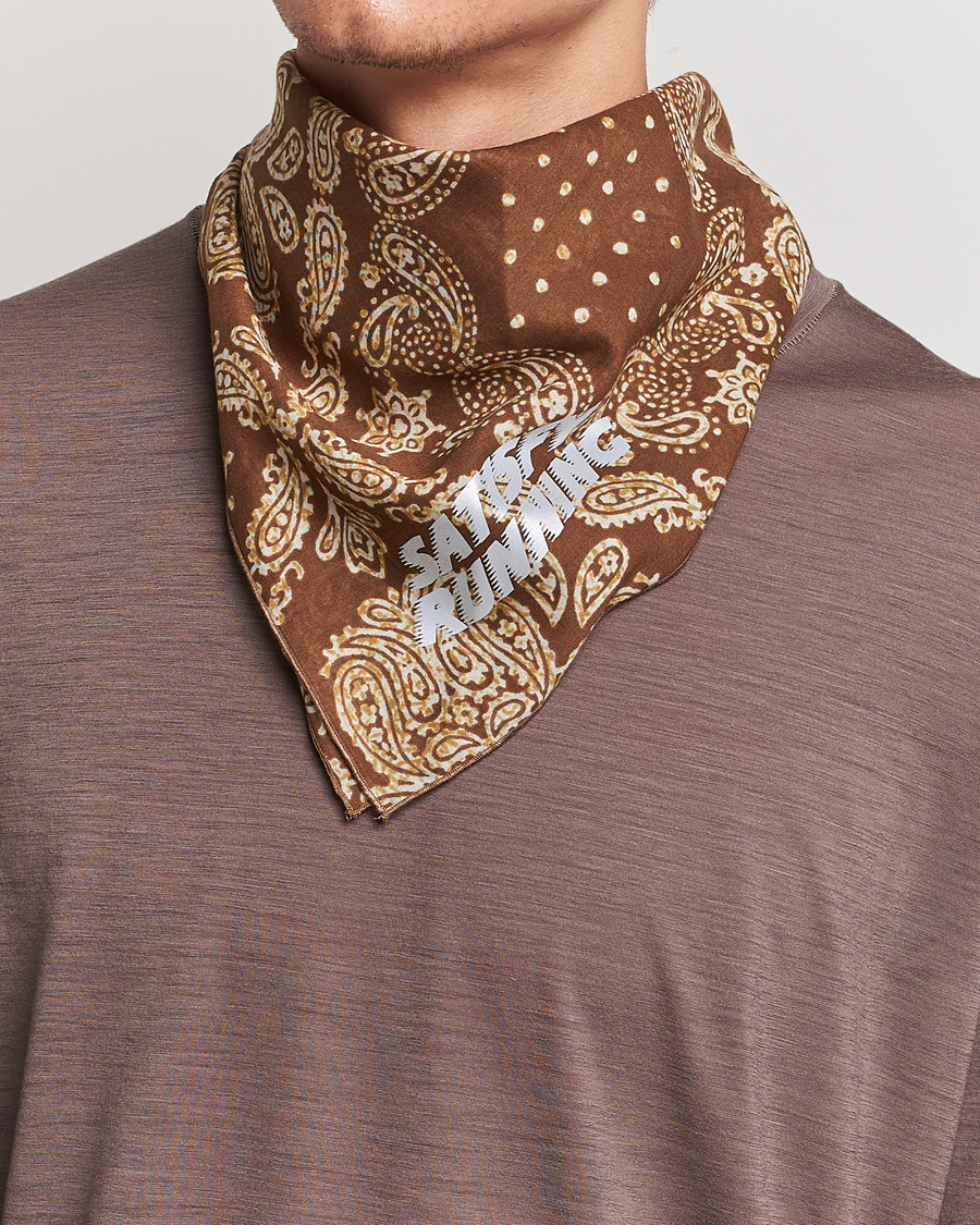 Herren | Satisfy Japanese Cotton Bandana Brown | Satisfy | Japanese Cotton Bandana Brown