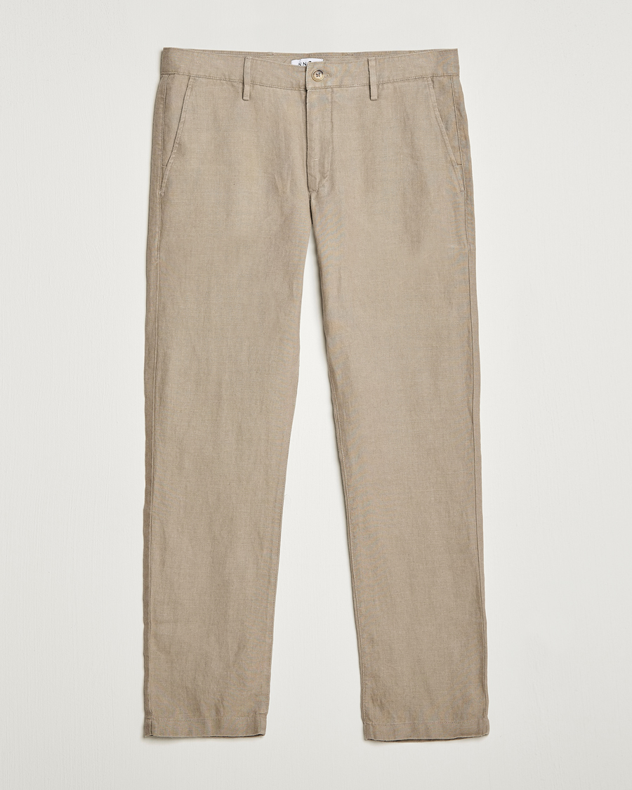 Herren | Hosen | NN07 | Karl Linen Trousers Greige