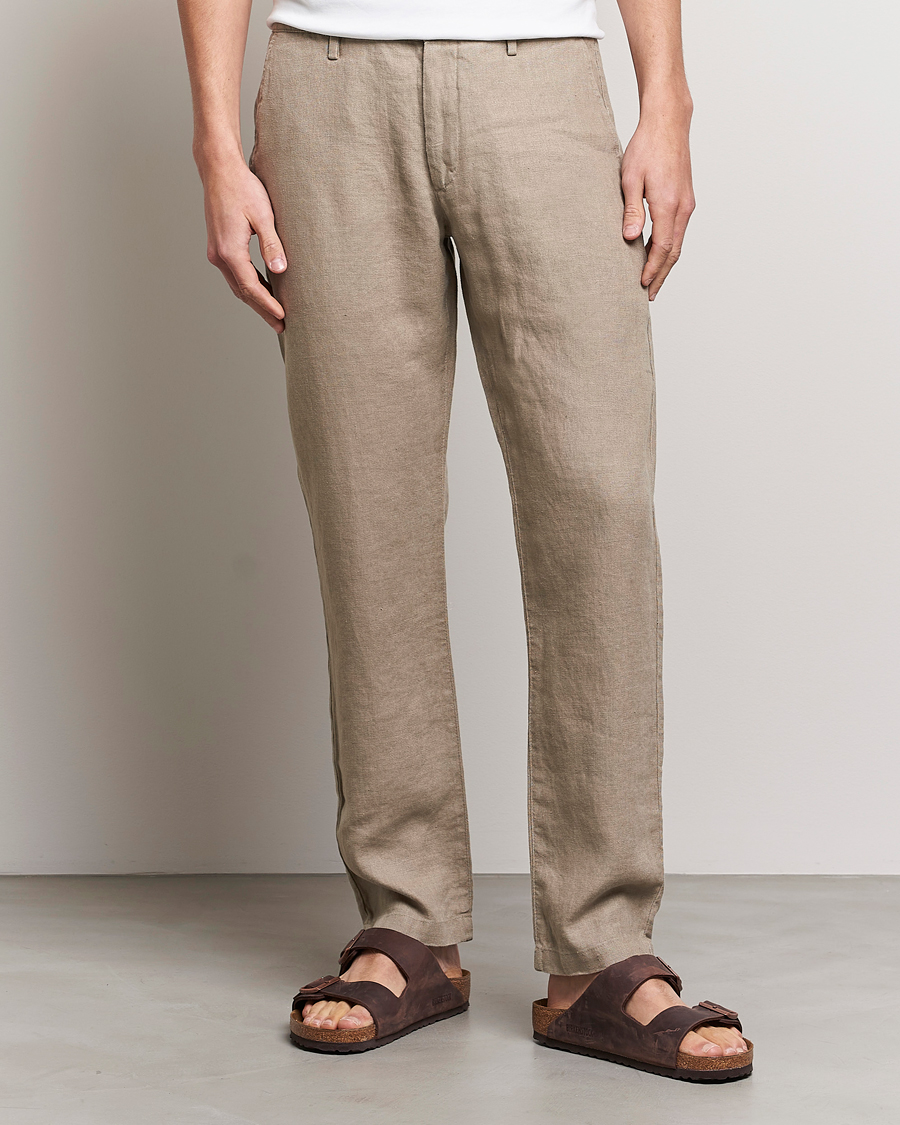 Herren | Hosen | NN07 | Karl Linen Trousers Greige