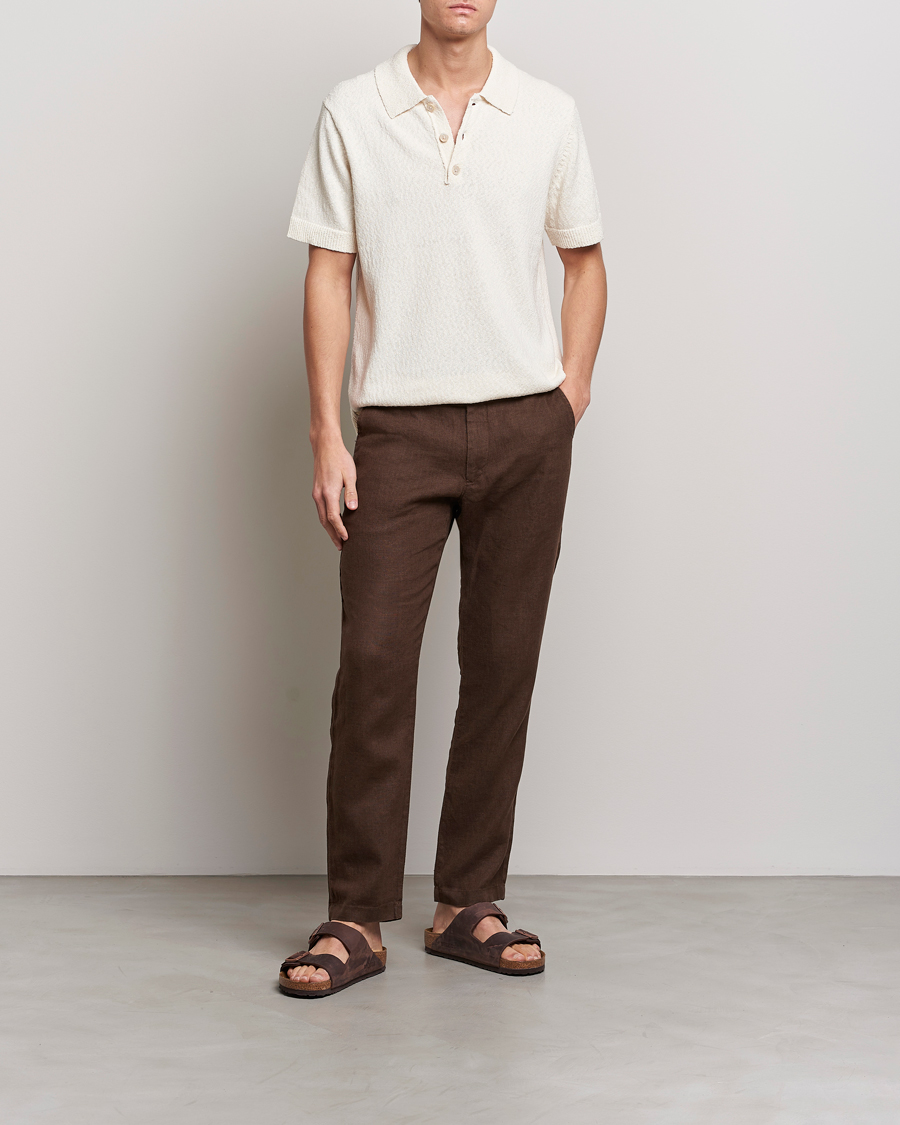 Herren | Hosen | NN07 | Karl Linen Trousers Brown