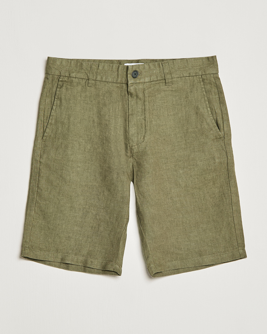 Herren | Shorts | NN07 | Crown Linen Shorts Army