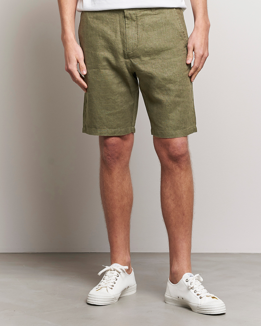 Herren | Shorts | NN07 | Crown Linen Shorts Army