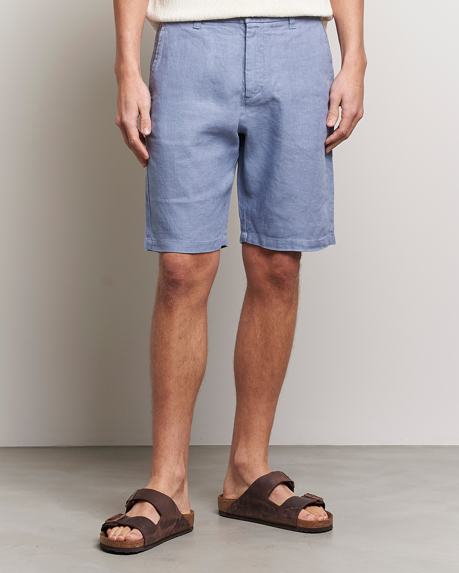 Herren | Shorts | NN07 | Crown Linen Shorts Dust Blue