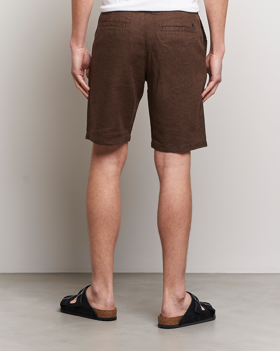 Herren | Shorts | NN07 | Crown Linen Shorts Brown