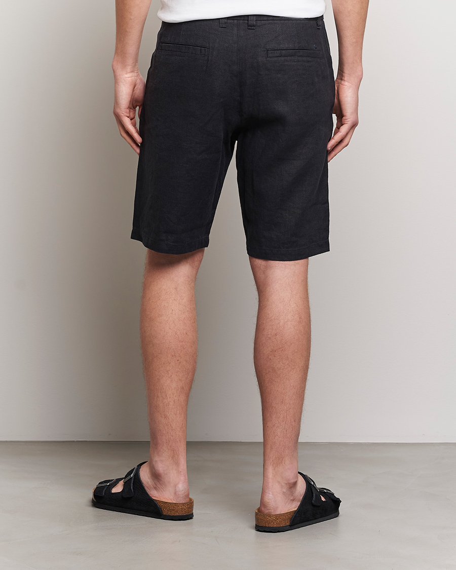 Herren | Shorts | NN07 | Crown Linen Shorts Black