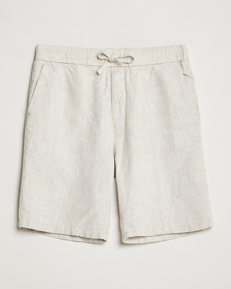 Herren | Shorts | NN07 | Keith Drawstring Linen Shorts Oat