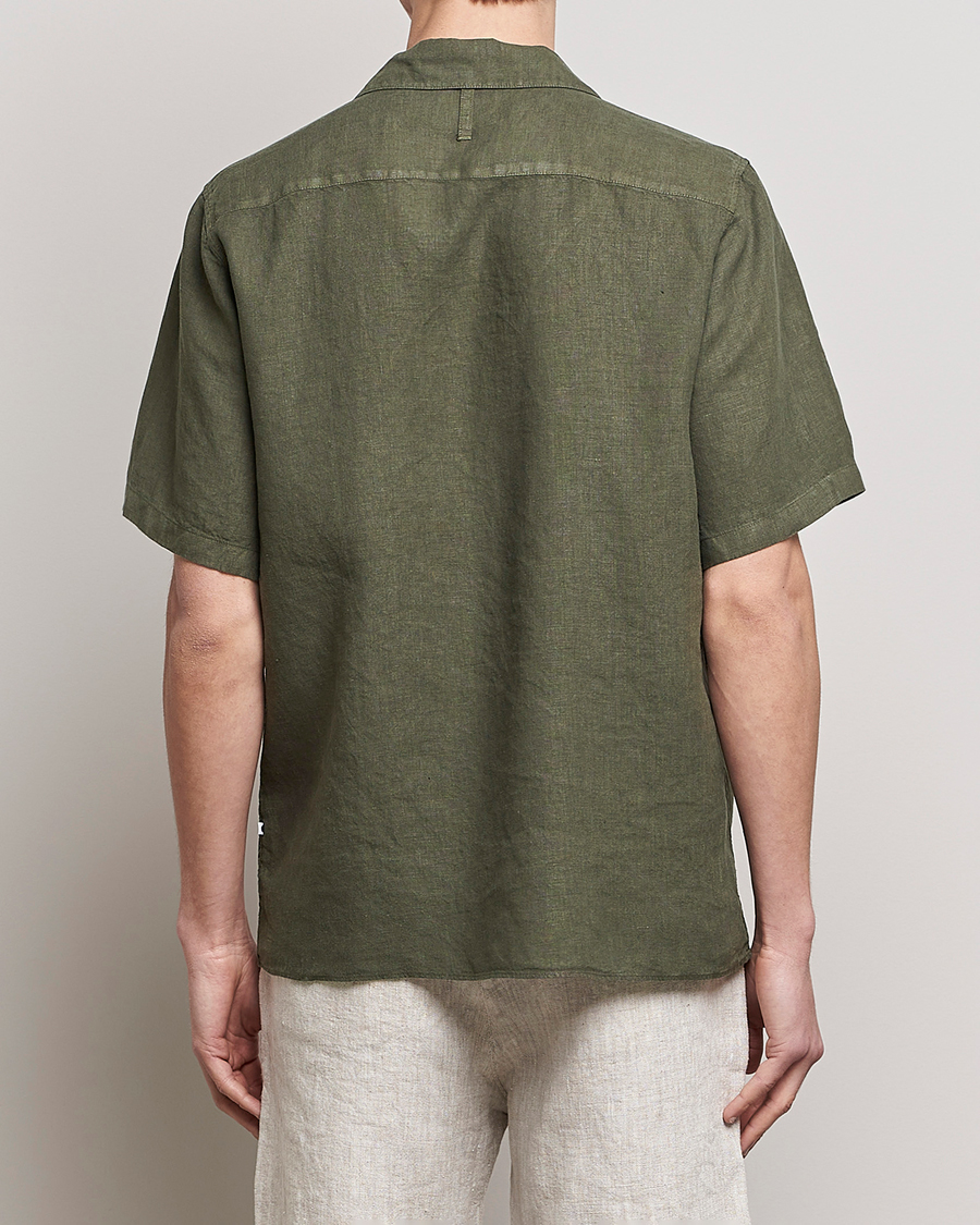 Herren | Hemden | NN07 | Julio Linen Resort Shirt Army