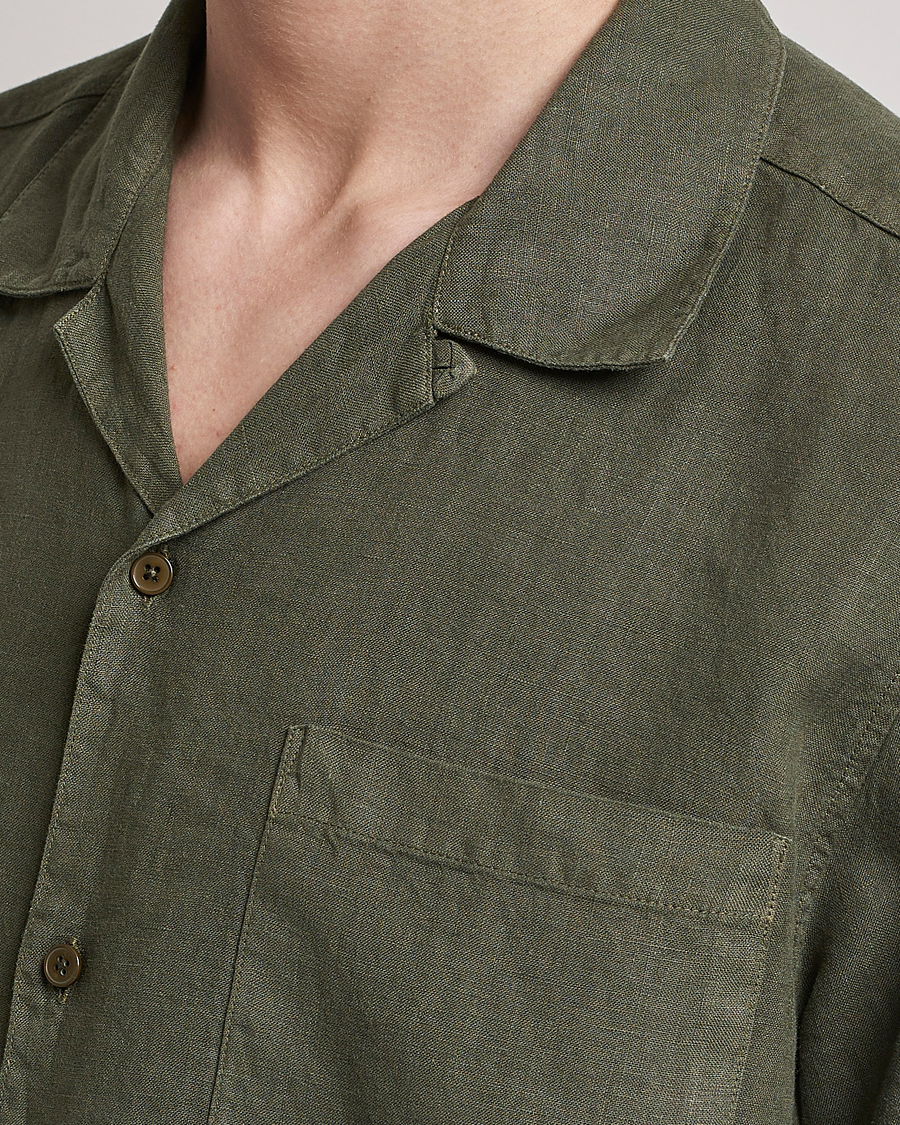 Herren | Hemden | NN07 | Julio Linen Resort Shirt Army