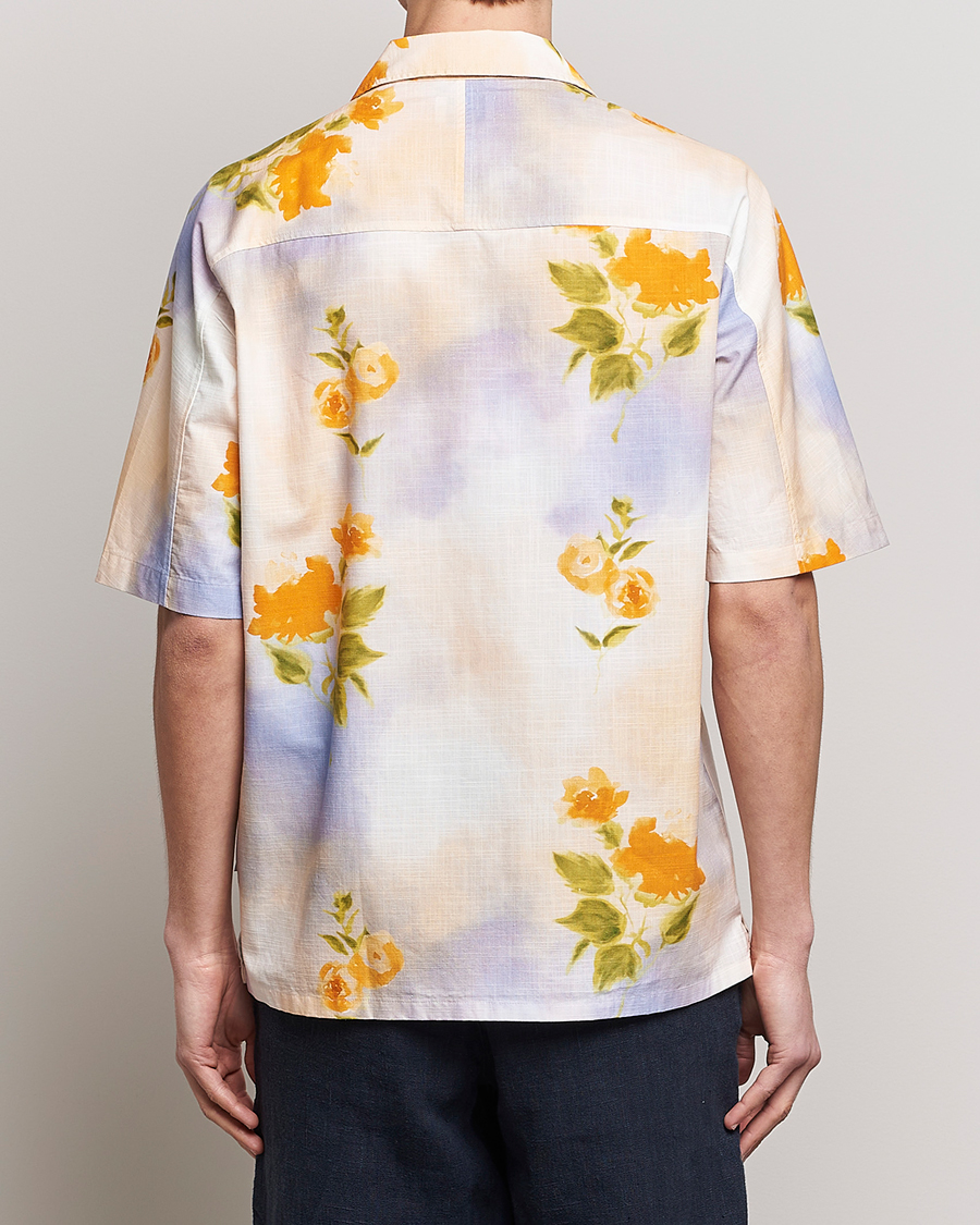 Herren | Hemden | NN07 | Ole Short Sleeve Printed Cotton/Tencel Shirt Multi