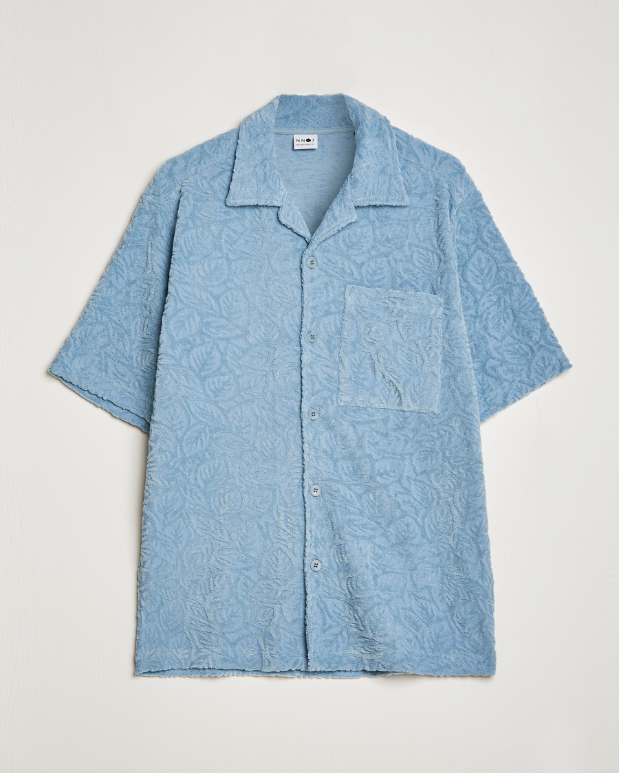 Herren | Poloshirts | NN07 | Julio Structured Terry Polo Ashley Blue