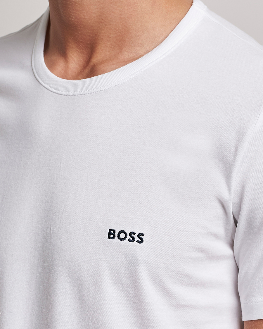Herren | T-Shirts | BOSS BLACK | 3-Pack Crew Neck T-Shirt White/Navy/Black