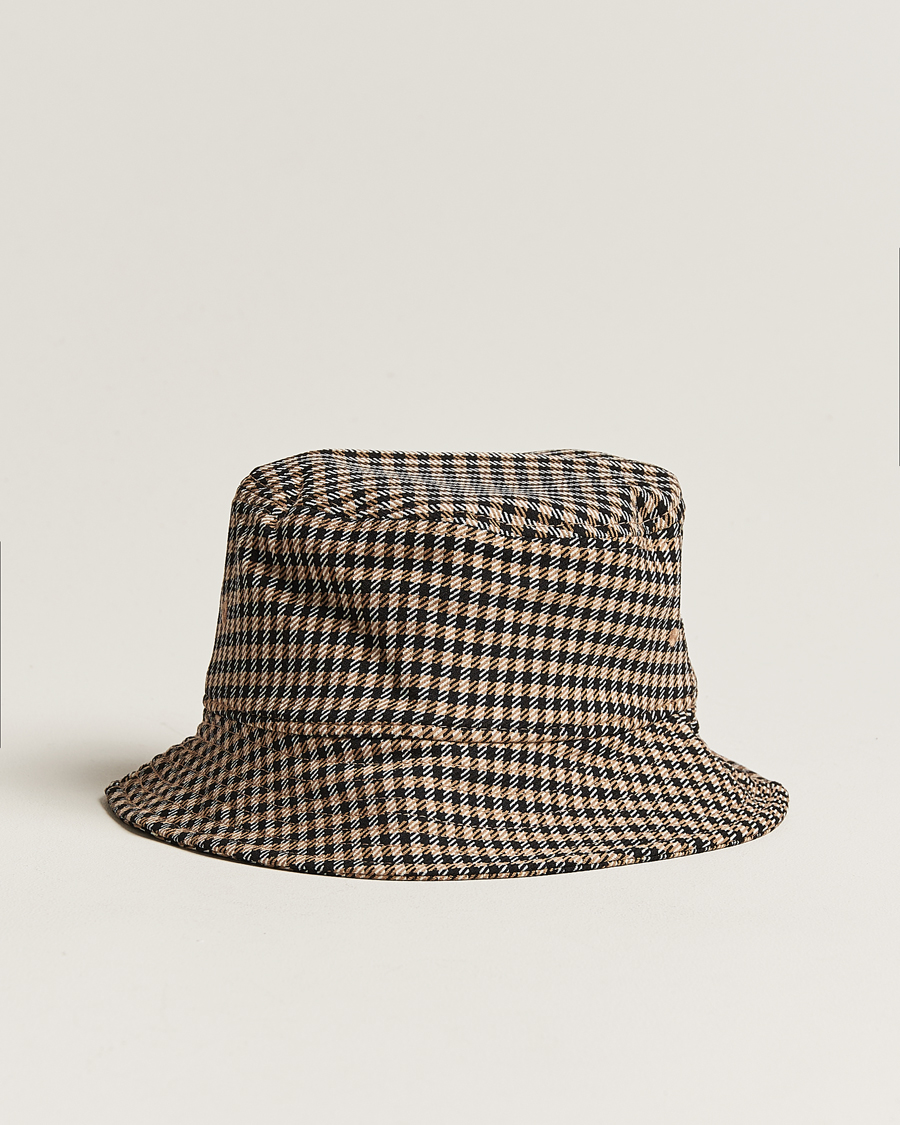Herren | BOSS BLACK Saul Checked Bucket Hat Medium Beige | BOSS BLACK | Saul Checked Bucket Hat Medium Beige