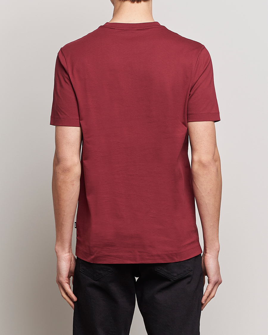 Herren | T-Shirts | BOSS BLACK | Thompson Crew Neck T-Shirt Dark Red