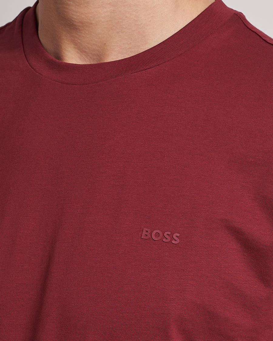 Herren | T-Shirts | BOSS BLACK | Thompson Crew Neck T-Shirt Dark Red